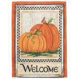 Pumpkins Welcome Flag Print, Garden