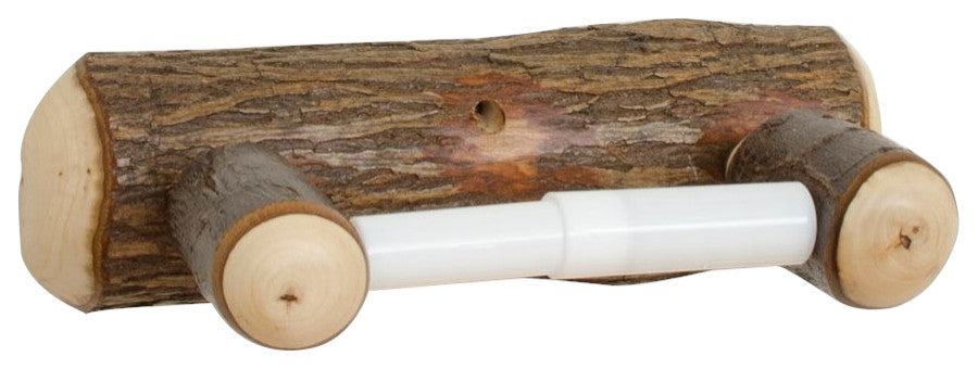 Hickory Log Toilet Paper Holder
