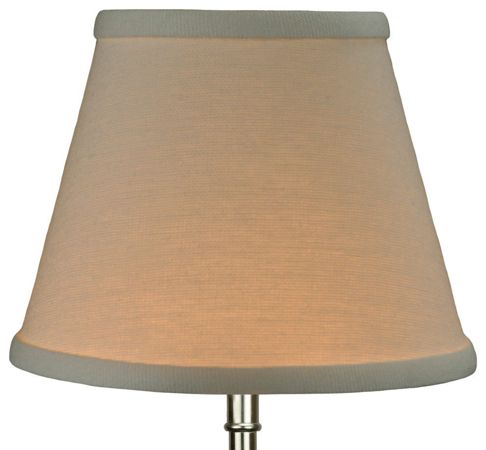 Fenchel Shades 3"x5"x4" Empire Lamp Shade, Linen Cream