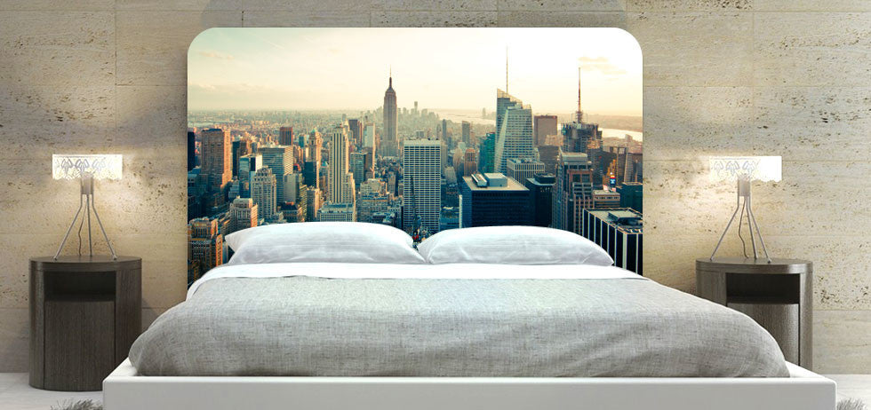 "New York Skyline In The Daytime" Headboard
