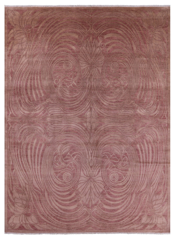 Hand-Knotted William Morris Wool Rug 9' 2" X 12' 3" Q5940