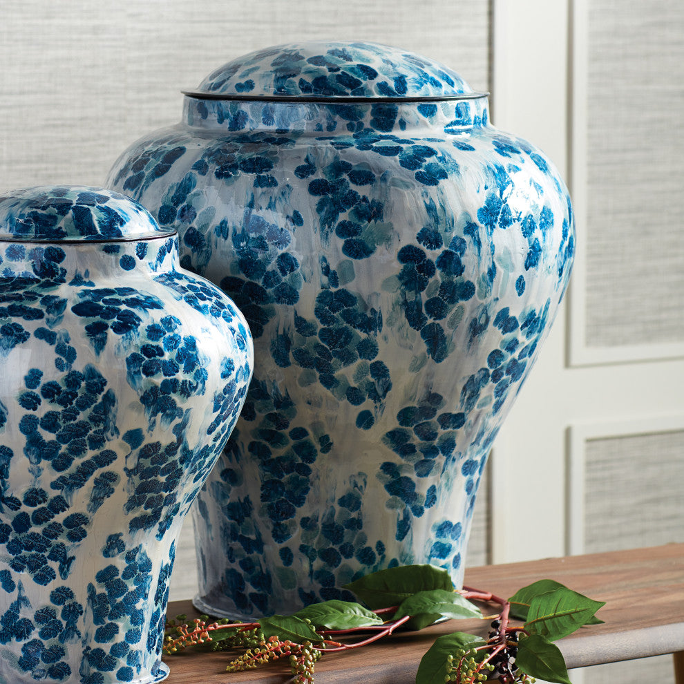 Floret Lidded Urn, Tall