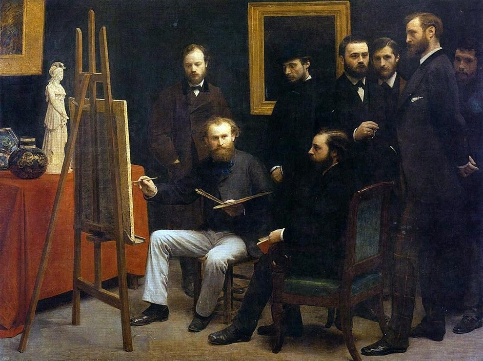 Henri Fantin-Latour A Studio on the Batignolles Wall Decal