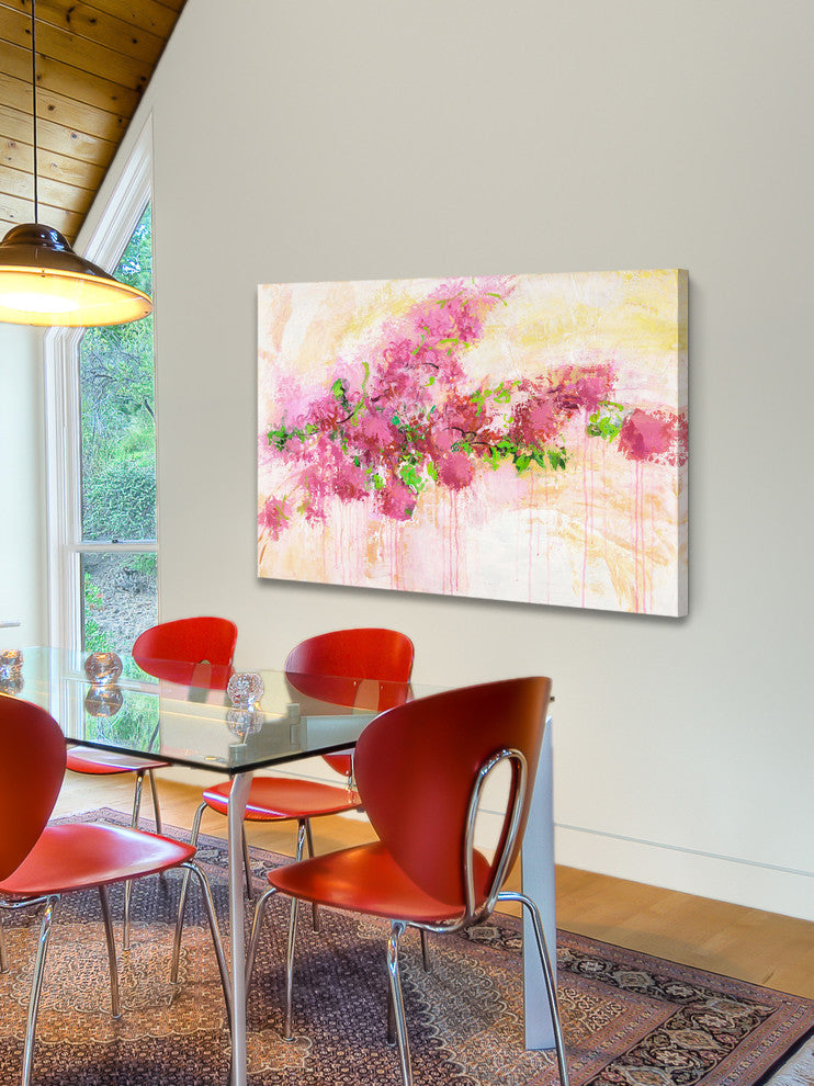 "Petal Passion" by Julie Joy Painting Print Wrapped Canvas, 36x24