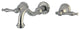 Kingston Brass Wall Mount Bathroom Faucet, Brushed Nickel