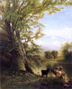 Arthur Parton Pastoral Landscape, Gallery Wrapped Canvas Print, 20"x25"
