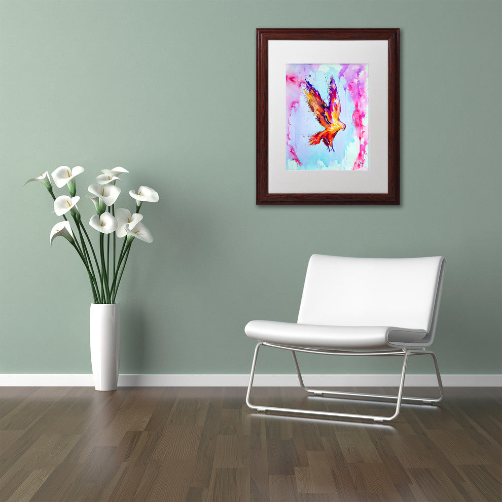 Marc Allante 'Hyperion' Art, Wood Frame, White Mat, 14x11