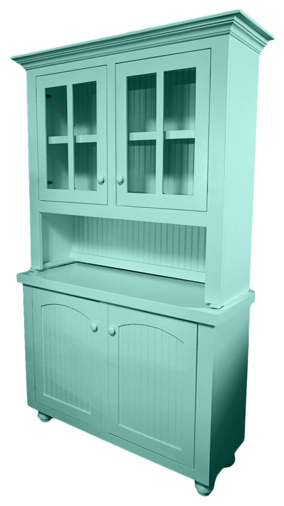 Eagle Furniture, 52" Modern Country Hutch and Buffet, Aqua Fiesta, Without Hutch