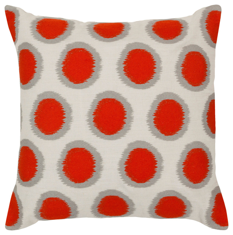 Ikat Dots Pillow Cover 22x22x0.25