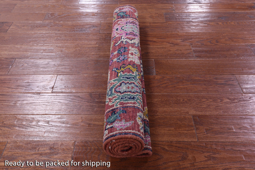 3' 1" X 4' 11" Hand Knotted Turkish Oushak Wool Rug - Q15902
