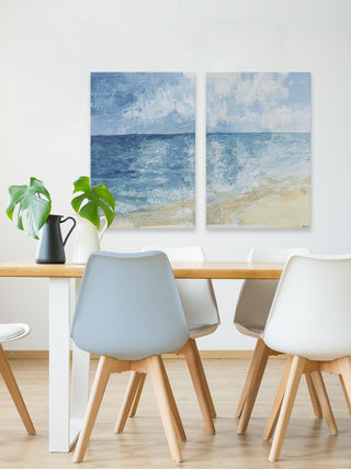 Ombre Sea Diptych, 40"x30"