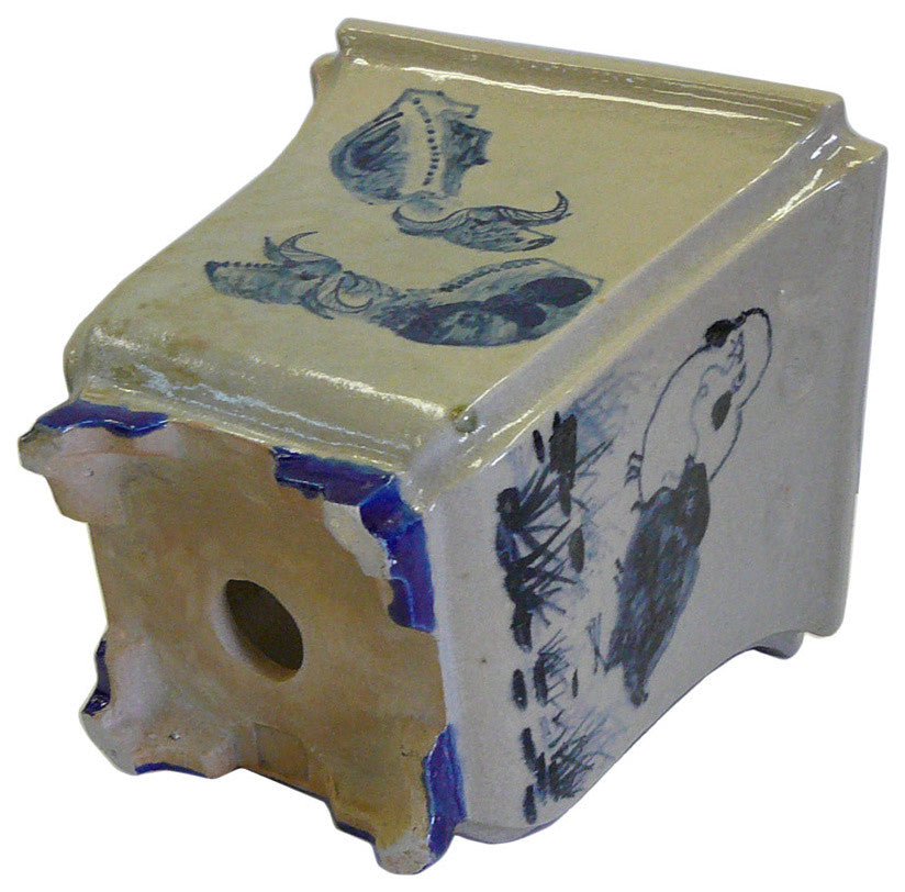 Chinese Hand Painted Oriental Scenery Ceramic Planter