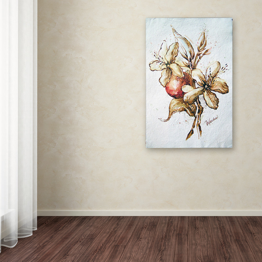 Wendra ''Coffee Flower and Bean'' Canvas Art, 12x19