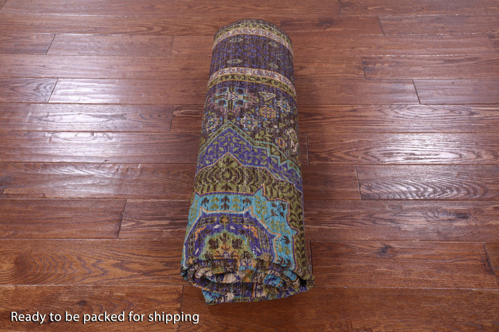 5' 9" X 8' 0" Geometric Mamluk Handmade Rug - Q12263