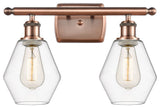 Innovations 516-2W-AC-G652-6 2-Light Bath Vanity Light, Antique Copper
