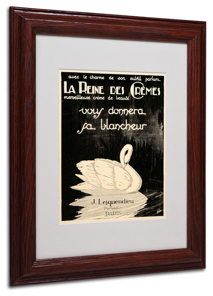 'Lesquendieu Cremes' Matted Framed Canvas Art by Vintage Apple Collection