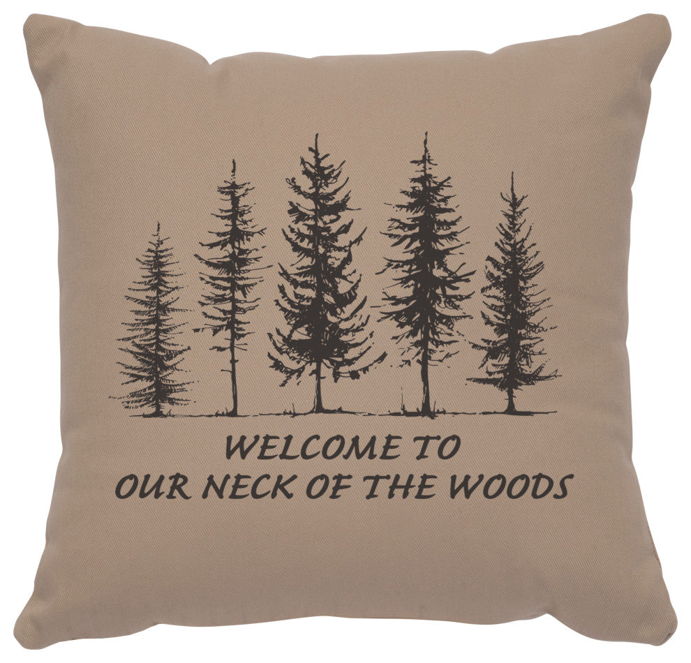 Image Pillow 16x16 Neck of Woods Cotton Alabaster