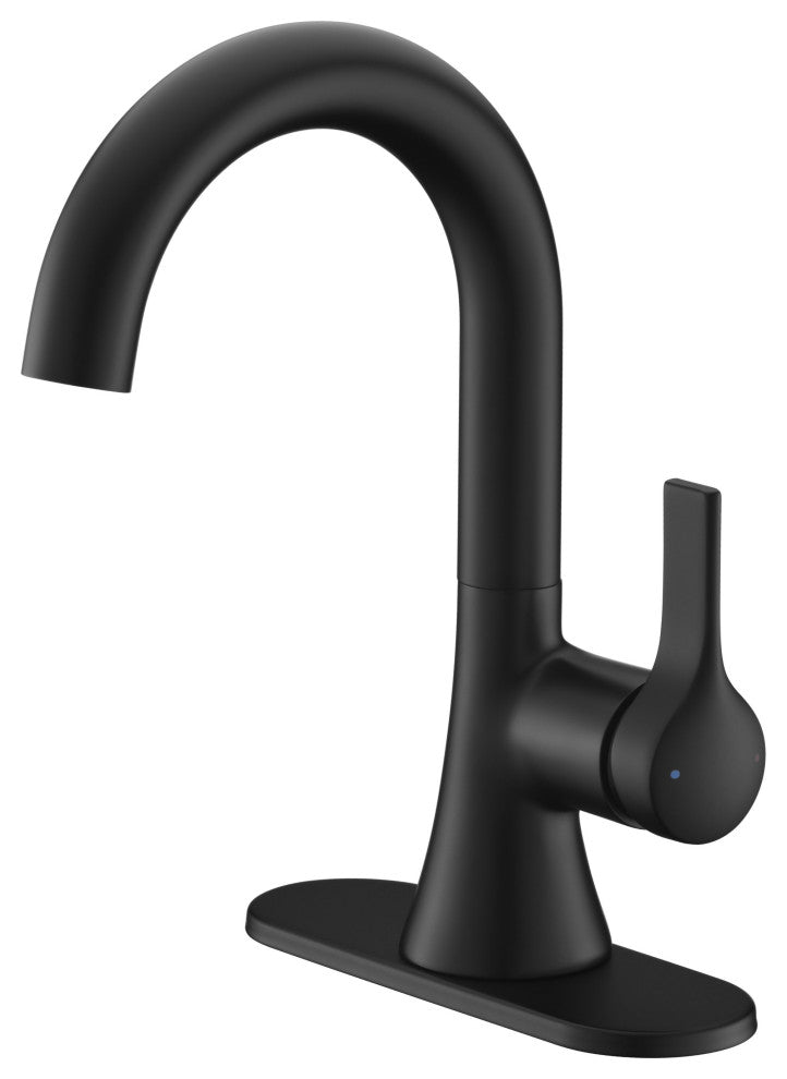 Ultra Faucets UF3800X Single Handle Bathroom Faucet, Matte Black