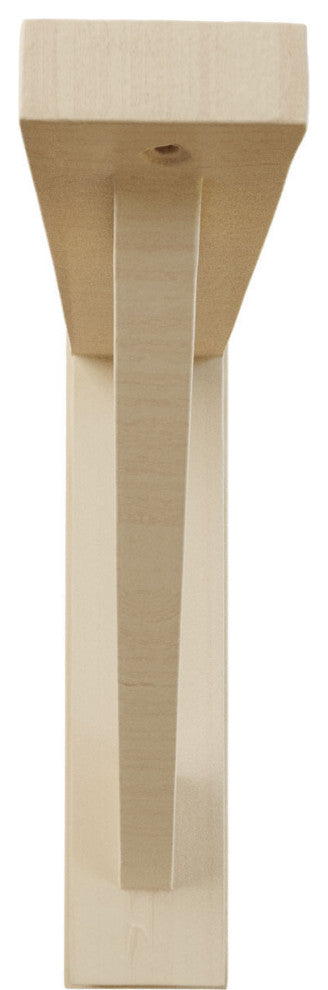 2 1/2"W x 10 3/4"D x 10 1/4"H Traditional Shelf Bracket, Rubberwood