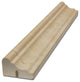 Crema Marfil Polished Chair Rail Molding, 1"x12", Set of 50