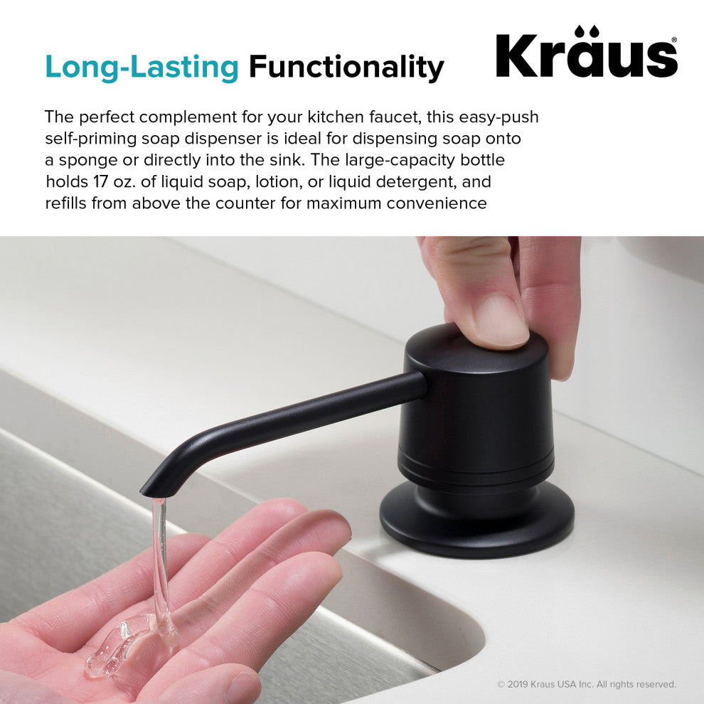 Soap Dispenser, Matte Black