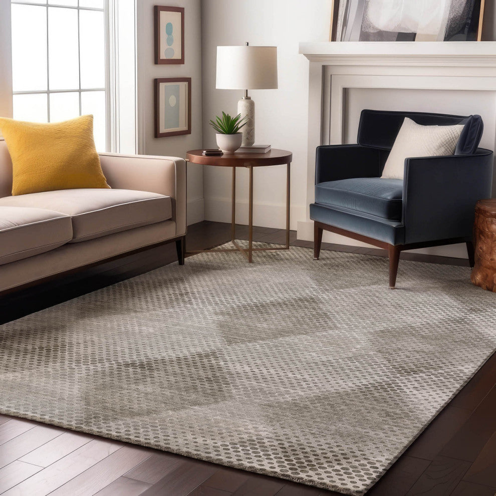 Premium Machine Washable Mayfield AMF539 Gray 8' x 10' Rug