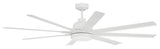 Craftmade 65" Rush, White With White Blades