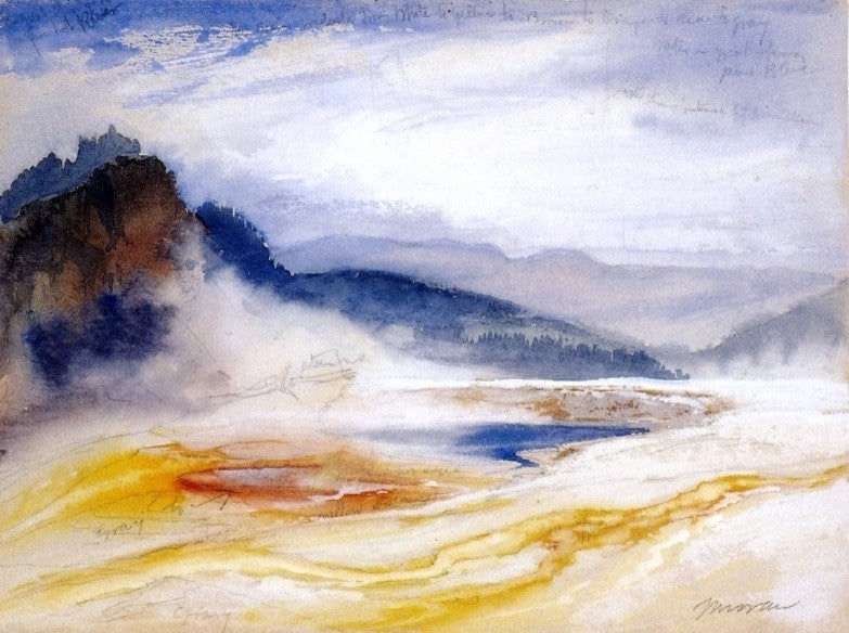 Thomas Moran Great Springs of the Firehole River Wall Decal