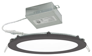 Tuck 8" LED Flush Mount, Black