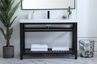 Home Living 22" Modern Black-Light Bathroom Vanity
