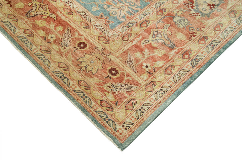 Rug N Carpet - Handmade Oriental 10' 1" x 13' 7" Large Oushak Area Rug
