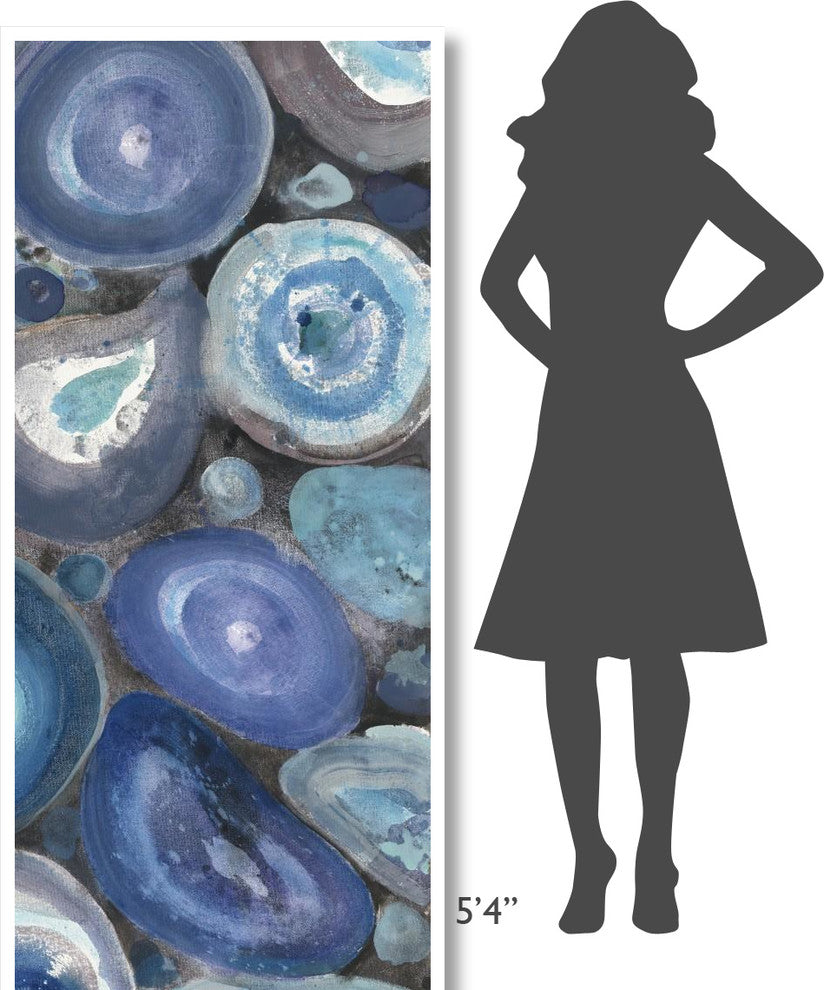 "Stone Circles Panel I" Digital Paper Print by Albena Hristova, 32"x77"