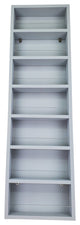 Citrus On the Wall Spice Rack 48"h x 14"w x 4.5"d, Primed Gray