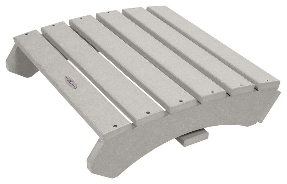 Folding Adirondack Ottoman, Cove Gray