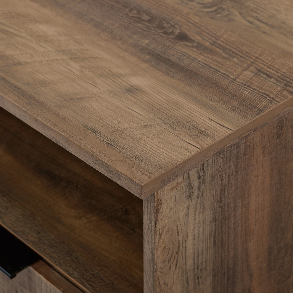 58" Angled Door Sideboard, Reclaimed Barnwood