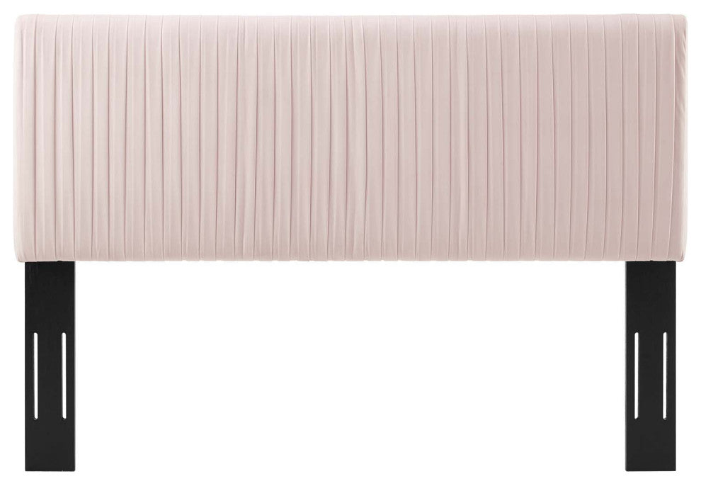 Tufted Headboard, Full Queen Size, Velvet, Pink, Modern Contemporary, Bedroom