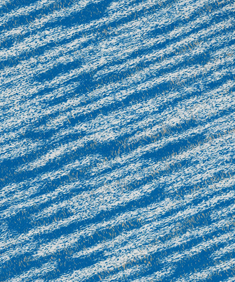 Marled Knit, Geometric Print Napkin, Blue, Set of 4