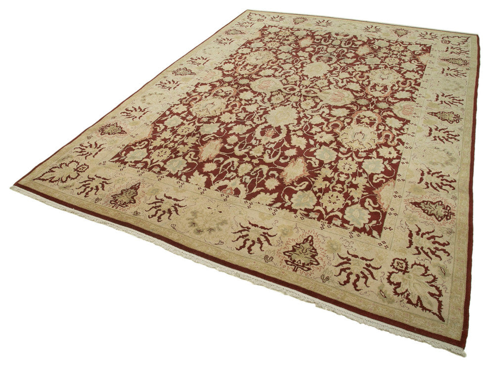 Rug N Carpet - Handmade Oriental 10' 2" x 14' 2" Soft Large Oushak Rug
