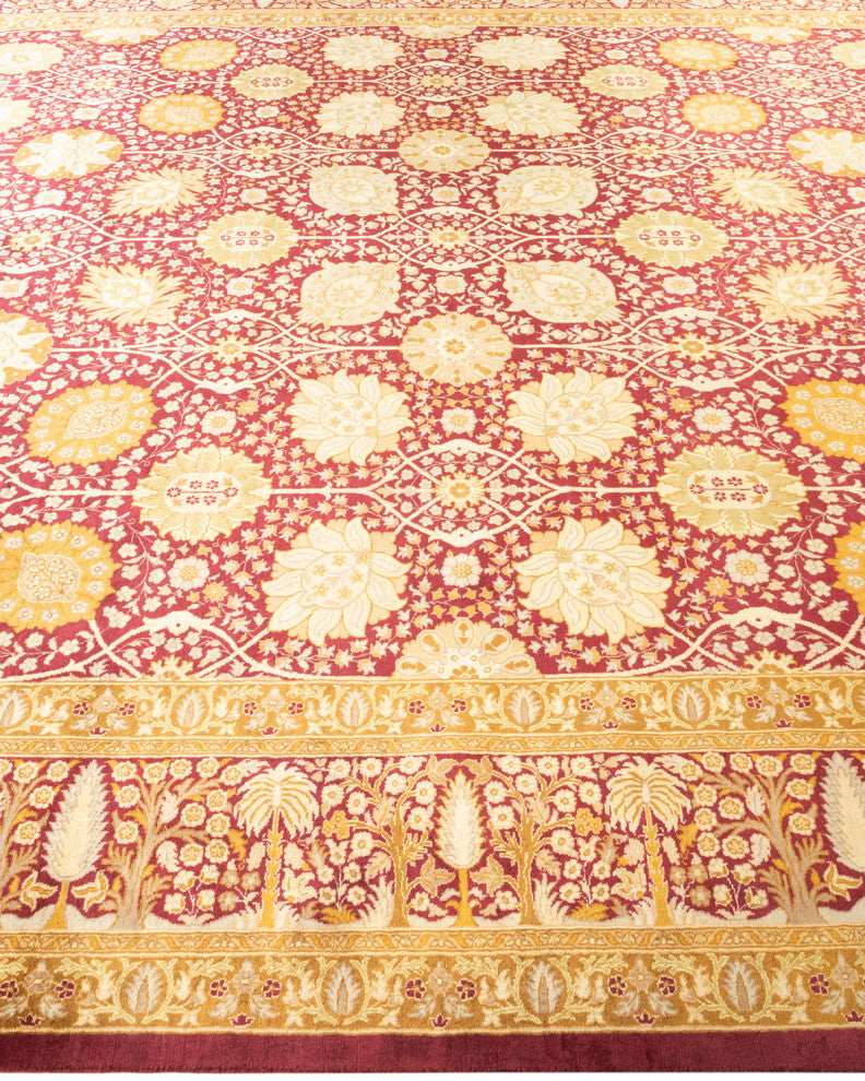 Mogul, One-of-a-Kind Hand-Knotted Area Rug Orange, 9'1"x11'10"