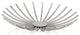 Shiny Silver Open Spike Centerpiece Bowl