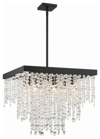 Winham 8-Light Black Forged Chandelier