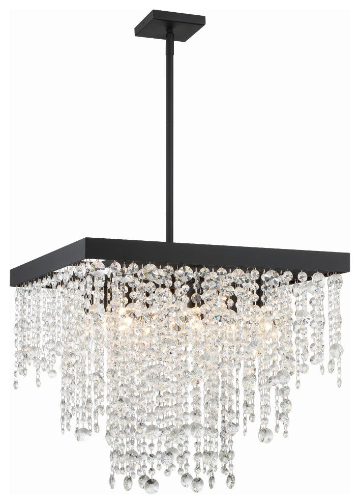 Winham 8-Light Black Forged Chandelier