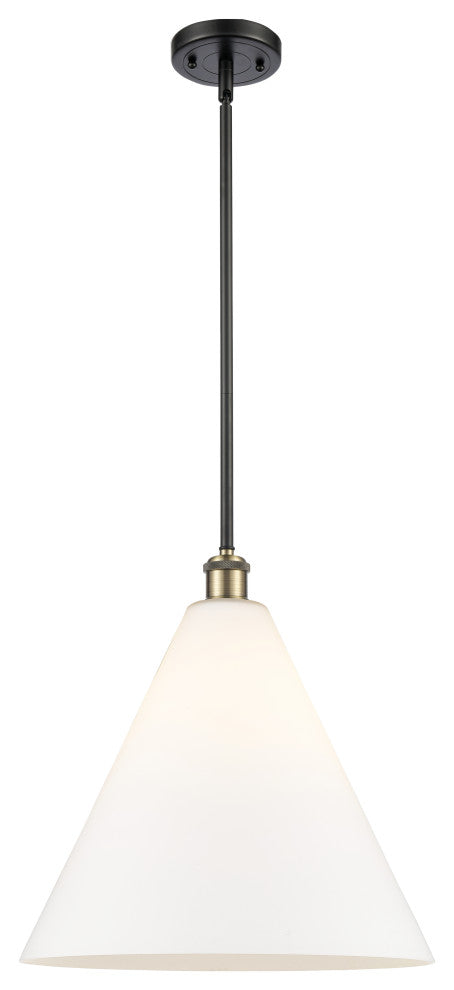 Innovations 516-1S-BAB-GBC-161 1-Light Pendant, Black Antique Brass