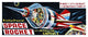 "Space Rocket with Revolving Capsule" Print by Retrorocket, 46"x20"