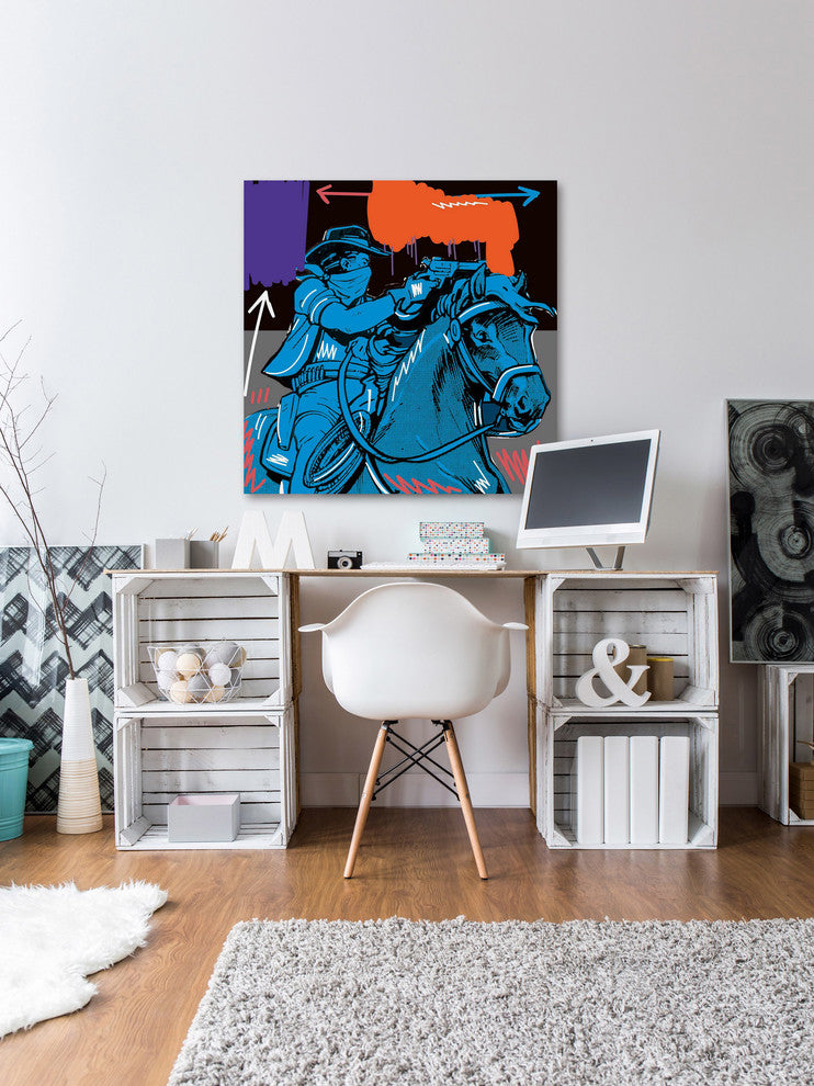 "Raider I" Painting Print on Wrapped Canvas