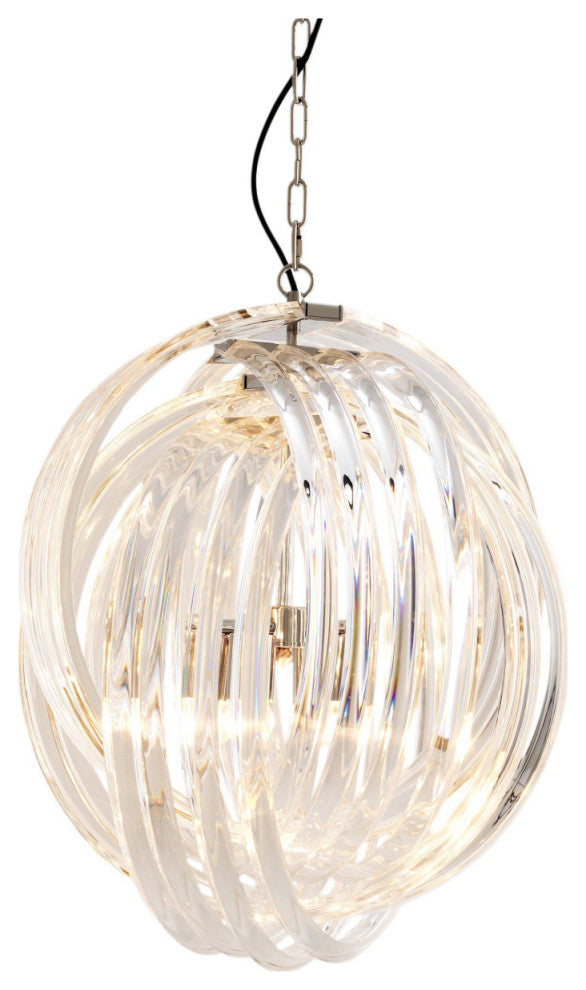 Lucite Loop Chandelier | Eichholtz Marco Polo M