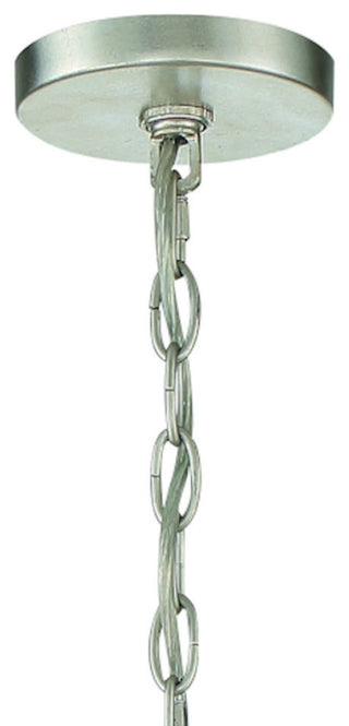 Crystorama LUC-A9068-SA, 8-Light Chandelier, Antique Silver