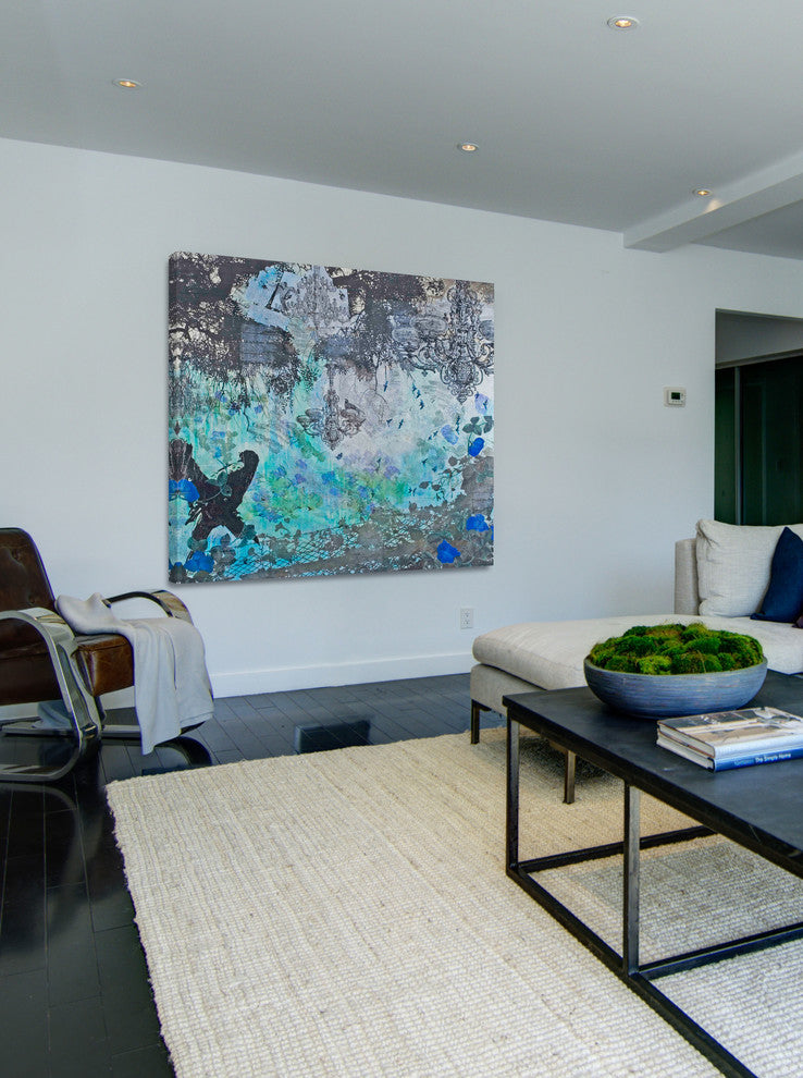 "Tree of Light" Painting Print on Canvas by Tracy Silva Barbosa