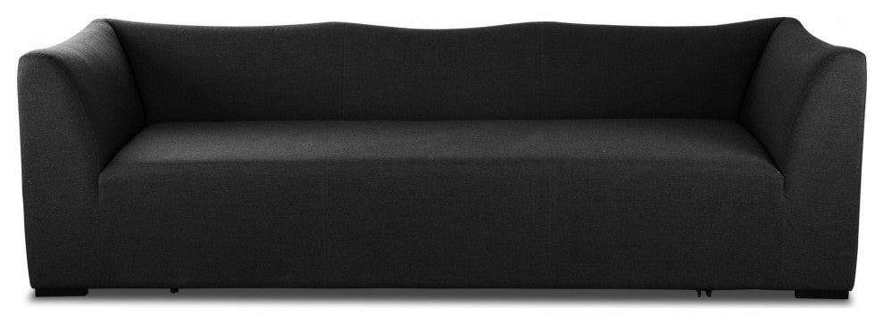 93" X 33" X 28" Charcoal Aluminum Sofa