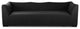 93" X 33" X 28" Charcoal Aluminum Sofa